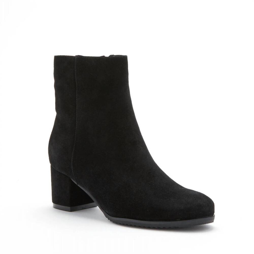 NEW BLONDO women's alida ankle bootie in black suede
